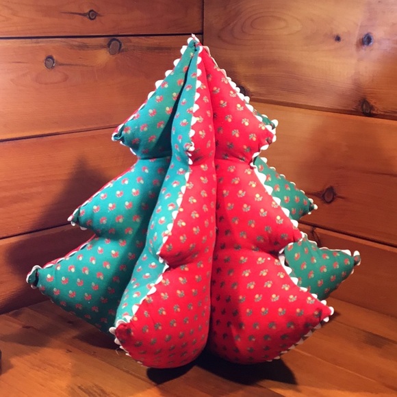 Vtg. Handcrafted Stuffed Christmas 16” Tree Decor - Picture 9 of 16